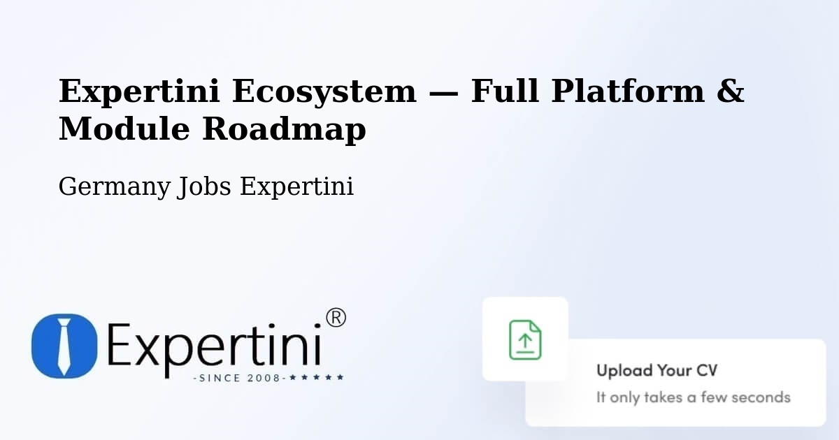 Expertini Ecosystem — Full Platform & Module Roadmap – Sinzig