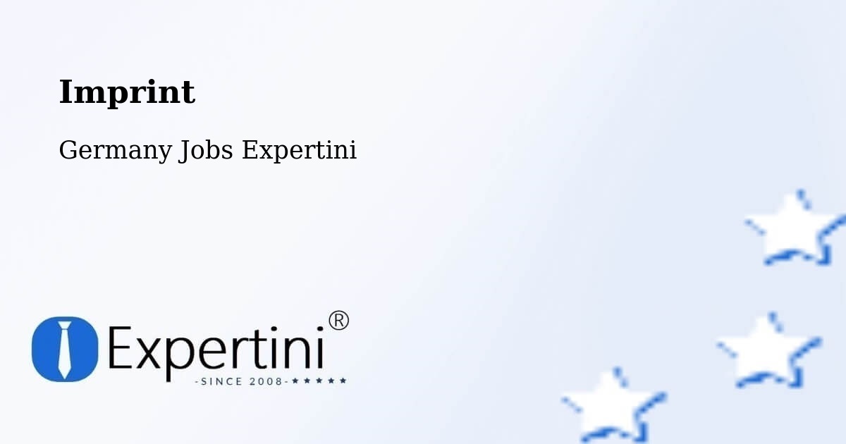 Imprint – Sinzig - Germany Jobs Expertini