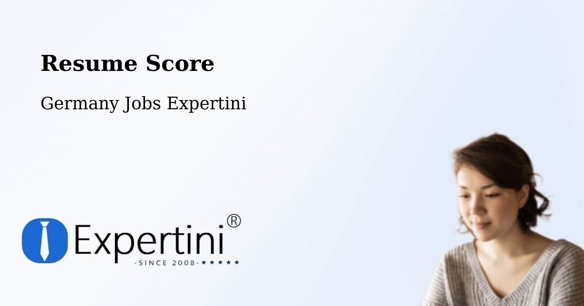 Resume Score - Germany Jobs Expertini